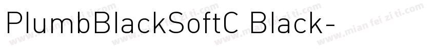 PlumbBlackSoftC Black字体转换